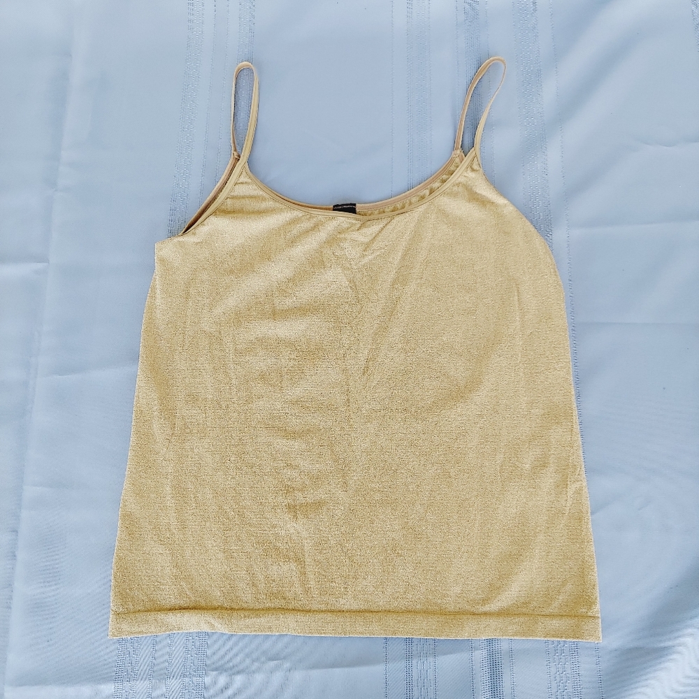 The Limited Gold Metallic Camisole Size Large